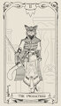 Tabaxi Tarot 2 - The Priestess by ZiggySchlacht
