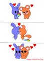 Valentine comic Ella and Tommy
