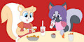 Snack Skunks at Arby's -By Agumonofalchemy-