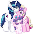 Shining Armor Cadance Flurry Heart - Royal Family by CyanLightning