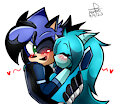 Phoenorrin lovely kiss cheek by Phoenixfirewolf12