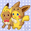 Pikachu and Eevee
