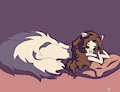 Fluff at Rest by AviFoxArtist