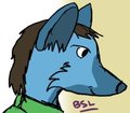 Random Blue Wolf by bluesunelight