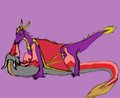 A kiss from spyro by bluesunelight