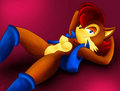 Sally stretching out by MakkoMichoko