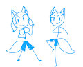 Stick Figure Ryoice M + F by ElPoorMexican