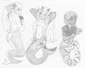 The Trio, but as Mermaids by Tavvycat