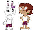 Gift: Penny Sanchez and Mimi in their Undershirt and Boxers