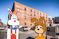 Roger Rabbit and Tiny in Denver Colorado by sebashton