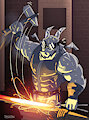 blacksmith from fight knight (fanart)