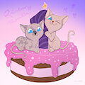 Birthday kitties