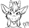 Gorgeous Giraffe Girl Greets Guys'n Gals 