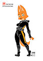 Diane Foxington In Stealth Gear by Spoogiehowl