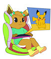 Watching Pokemon -By Mouffetter-