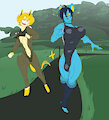 Bolthund & Luxio by Cressalias