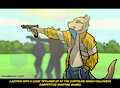 Lazypaw doing pew pew by thathornycat