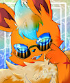 Techno the Surfer Flareon by TechnoOtaku