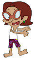 Penny Sanchez in her Undershirt and Flower Boxers #2