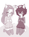 Twin Tanuki by AskKnight