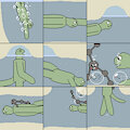 Watery maze explorers