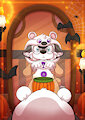 Spooky snow costume