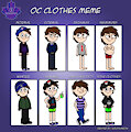 Me on eight differents clothings