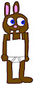 Gift: Robert the Brown Rabbit in Underwear/Sleepwear