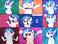 Vinyl (DJ-Pon3) goes crazy (drawing from 2017)