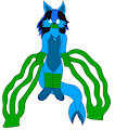 AquaFox Leon Tied Up by Seaweed [JD23Hedz]
