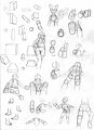 Foreshortening Practice Sketch Dump