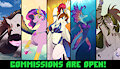 Commissions are OPEN! Flat color!