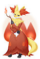 Delphox by FluffyHinu
