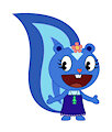 Petunia in her alter ego's dress