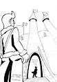 Inktober 2023 #14: castle by Oxodraw
