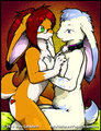 Two bunnies in love by RallyFox