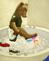 Playing In The Massage Tub