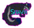 Flat Color Feral Badge::Shavii
