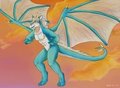 flying trough the sky <3 by AmaroqTheDragon