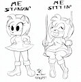 Standin'/Sittin' meme fail