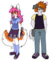 Nell and Finn O'Hara by Orinn