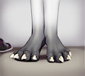 HIS paws! hahahah :3 (bare, clean) by Vinvinpewf