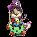 Gherin halloween stickers by Ups1d3D0wnIns0mn14k