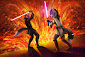 The fight