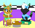 Lunch time at the Mall -By TailsMilesPrower8-