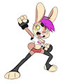 Bunny Fist Into the Sky Towards a Dream!