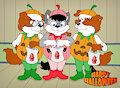 "The three little pumpkins!"