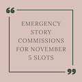Emergency Commissions for November by Astolor