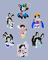 Krystal sticker set
