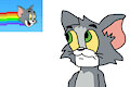Tom Cat Meets Himself as a Nyan Head